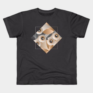 Owl | Geometric and Abstracted Kids T-Shirt